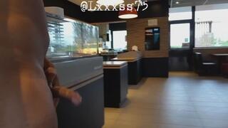 naked adventures at fastfood restaurant