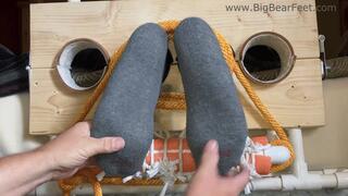 Meaty Feet Tickle - tickling big size 13 wide meaty feet