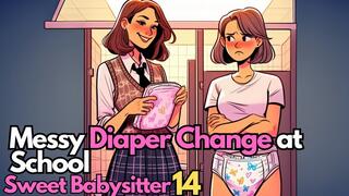 Messy Diaper Change at School (Sweet Babysitter 14)