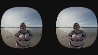 Tits in the sun and feet in the sand-VR