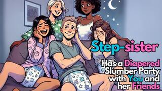 Slumber Party in Diapers with Your Step-Sister and her Friends
