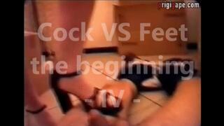 THE OLD PRIGIGAPE MOVIES - cock VS feet the beginning - Volume IV