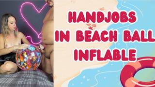 handjobs in infaltable beach ball