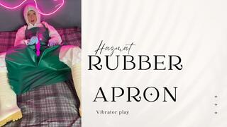 hazmat suit and rubber apron vibrator