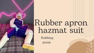 hazmat and rubber apron