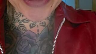 Red Leather Jacket Smoking