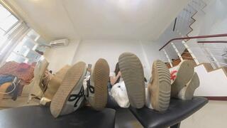 6K 4 Giant's Dirty soles and smelly feet display 360VR
