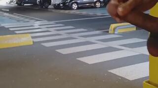 naked in parking Mall