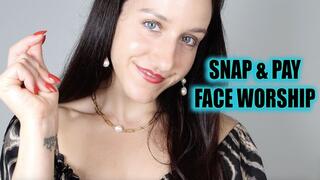 Snap & Pay Face Worship - Mesmerize Face Fetish (Goddess Athena)