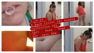 Amazing 4 Pack Toilet Fetish Collection Bundle For Today 001