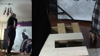 Alice and Ambra testing the new facebox (two cameras)