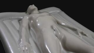 Rubberized tightly in the airbed vacbed