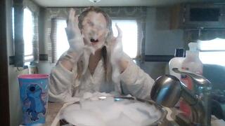 Massive Bowl of Foam for Princess **EXTREME FACE WASH**