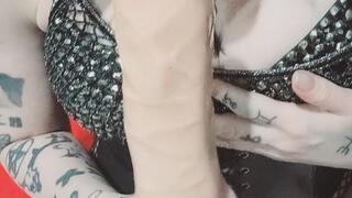 Gothic Temptation: Petite Beauty Takes a Monster Toy