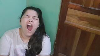 Overhead Yawning View – Watch My Mouth Open Wide From Above