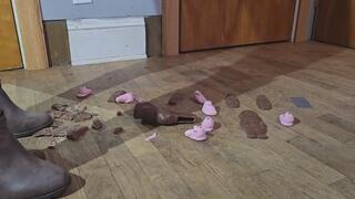 Holiday food boot crush