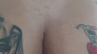 I sit on his lap and my slave is happy because I make him cum so much with my wet farts