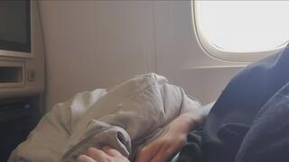 Airplane Solo Play: Orgasms, Business Class, Take Off