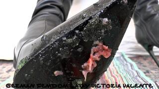 Smoking Mistress and Green Dessert from Boot Soles, POV Clip, Part 2, Lady Victoria Valente