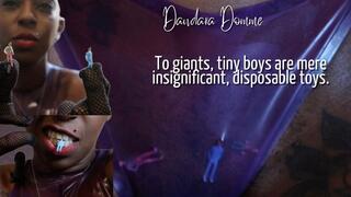 The giant Dandara burning like tobacco, spitting like disgusting crumbs, playing with the dangerous curves of my body and crushing you with her heel (EN-1080P)