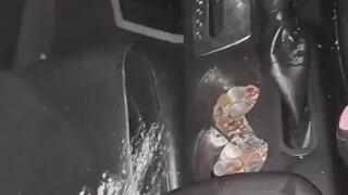 Misstykka slave against cars pissing and destroying