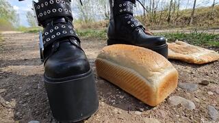 Bread and Plushie Crush in Gothic Boots