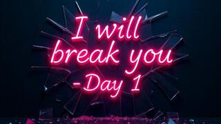 I will break you - Acknowledging your existence