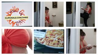 Lady In Red Lg Vol Pee Hawk Spit Detox Feeding w Mac N Cheese Lasigna Yum Ending