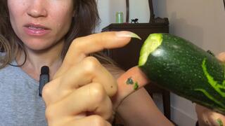 Nail Goddess carving initials into you with nails