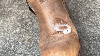 Spit Worship Montage – Drenching Shoes, Boots & Leather Gloves in My Saliva | Fetish Spitting ASMR