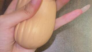 #268 - Squeezing your balls with my long nails