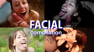 Covered in Cum Facial Compilation