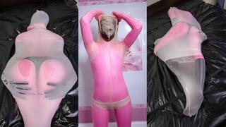 Rubber doll in a nylon bandage