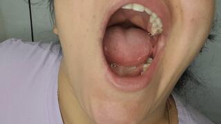 My close-up yawns will drive you crazy with pleasure