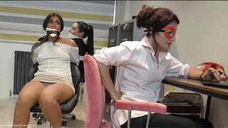 Scarlett & Mila in: Things Went a Little Awry at the Production Lounge for the Hot RockStar Brat & Her Dizzy Biggest Fan Intruder! (The Fan's Cut) (HD)