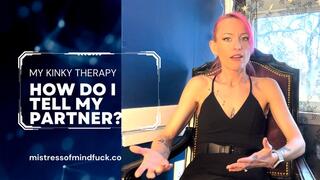 How do I tell my partner about my kink?