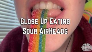 Phoenix Bates Eats Airhead Extremes Close Up 1080p - Mukbang - Chewing - Mouth Sounds - Tongue - Eating Food