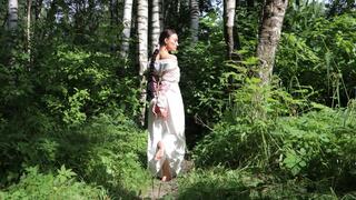 Sofi in the Ethnic dress_Bondage in the forest_Part 1