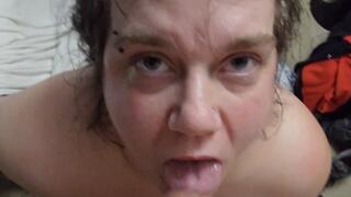 BBW Milf Mindy taking hot young jizzload