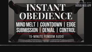 OBEY: Instant Obedience Reinforcement Loop – Dominant Voice-Controlled Submission
