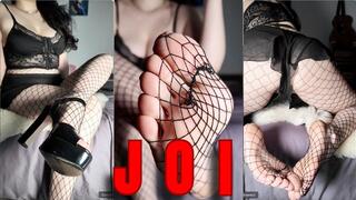 POV JOI FISHNETS & HEELS : Fetish Fishnet ASMR JOI Heels Spit fetish Danse Twerk Dirty talk Domina