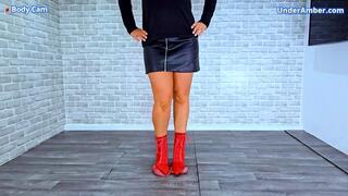 Stomping The Cum From Your Balls In My Red Stiletto Boots - Body Cam - 173 - Trample Trampling CBT Ballbusting Cock Crush Crushing Heel Heels