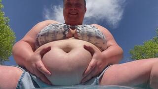 Summer Day Slushie Speed Chug and Belly Sloshing