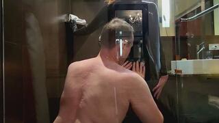 Slut shines my latex before pegging