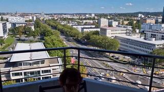 Squirting in the 15th floor