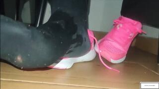 Mila1_Fox hot sweaty socks and feet outside