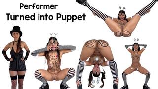 Performer turned into puppet