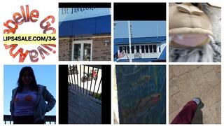 Lakefront ASMRING w Seagulls Thick Thigh Rubs Graffiti Wood Deck and Bigfoot