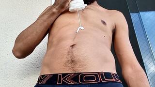 I've rubbed a thick body cream the way you like it!