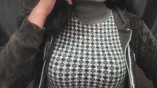 Hard cough and show belly while smoking multiples by Anna Sparkle